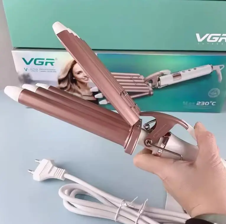 Плойка хвиля для волосся VGR V-528 з керамічним покриттям та регулюванням температури 45 Вт - фото 5