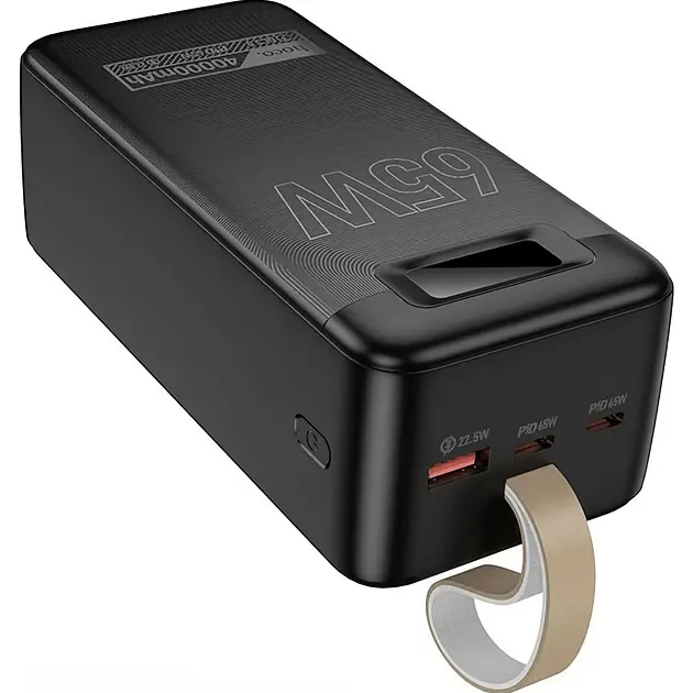 Зовнішній акумулятор Hoco DB82 Aquila PD65W 40000mAh чорний - фото 2