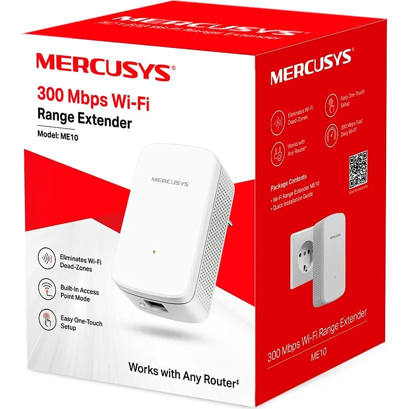 Ретранслятор Wi-Fi сигналу Mercusys ME10 [104088] - фото 4