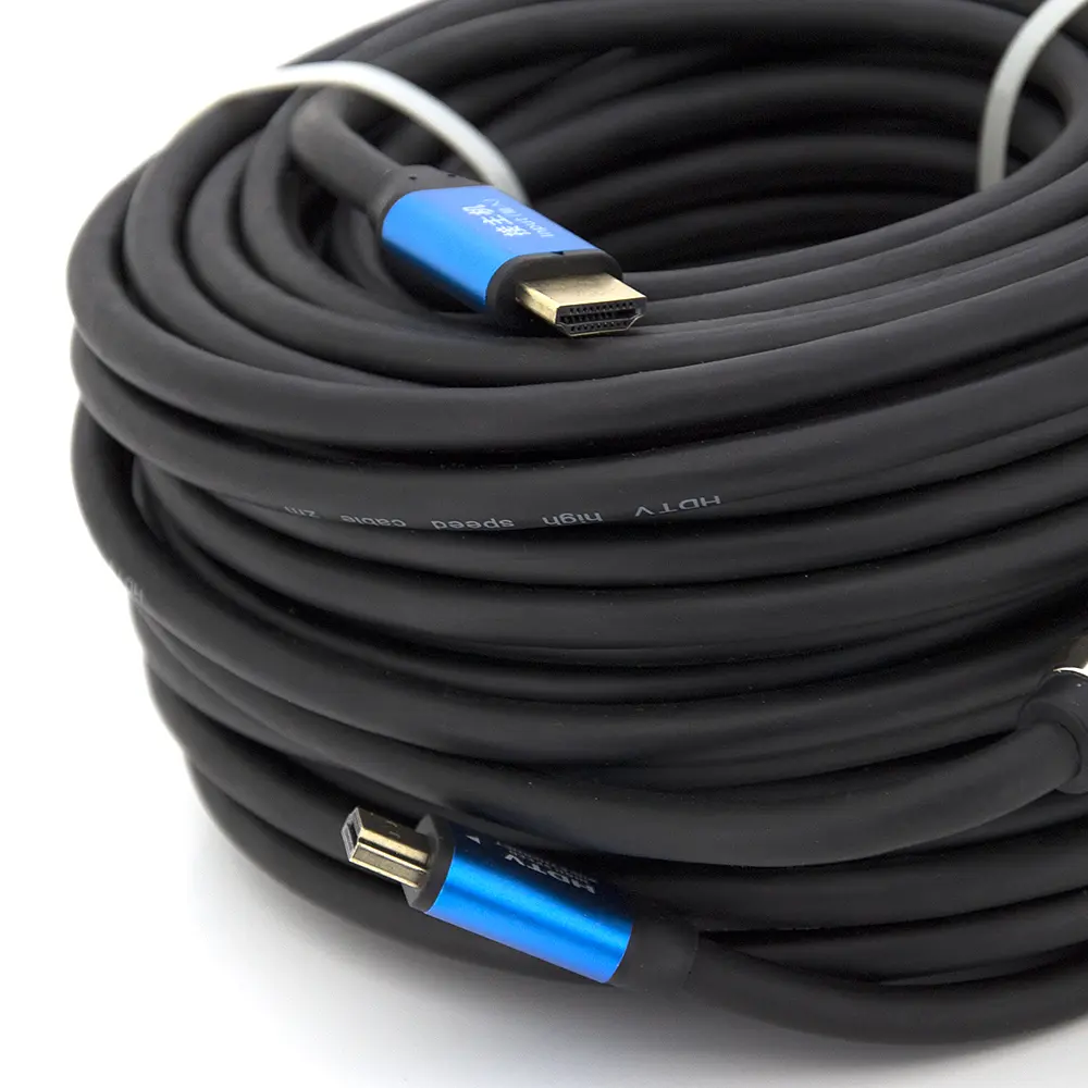 Кабель Merlion HDMI-HDMI 4Kx2K Ultra HD, 30.0m, v2,0, круглий Black - фото 2