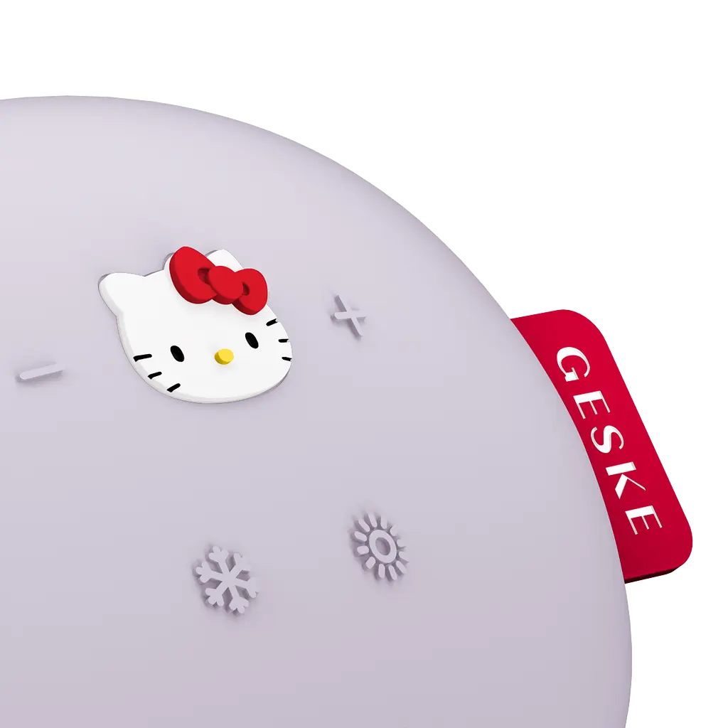 Електронна звукова маска тепло та холод GESKE Sonic Warm & Cool Mask 8 в 1 by Hello Kitty фіолетова - фото 4