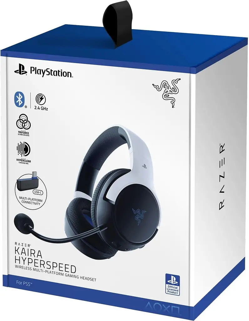 Ігрова гарнітура Razer Kaira Hyperspeed for PS5, black (RZ04-03980200-R3G1) - фото 7