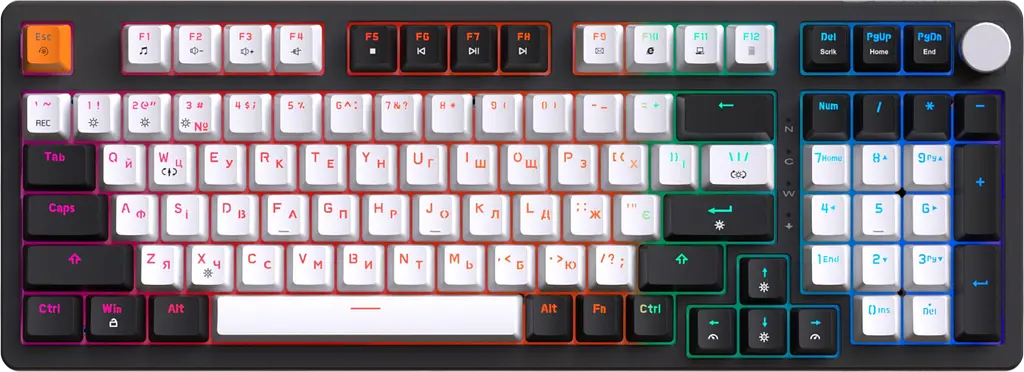Клавіатура GamePro MK170B Red Hot-Swap RGB Black - фото 3