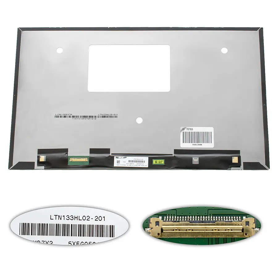 Матриця 13.3 LTN133HL02 (1920*1080 30pin(eDP) LED SLIM(без дод. панелі) матова роз'єм ліворуч знизу) для ноутбука