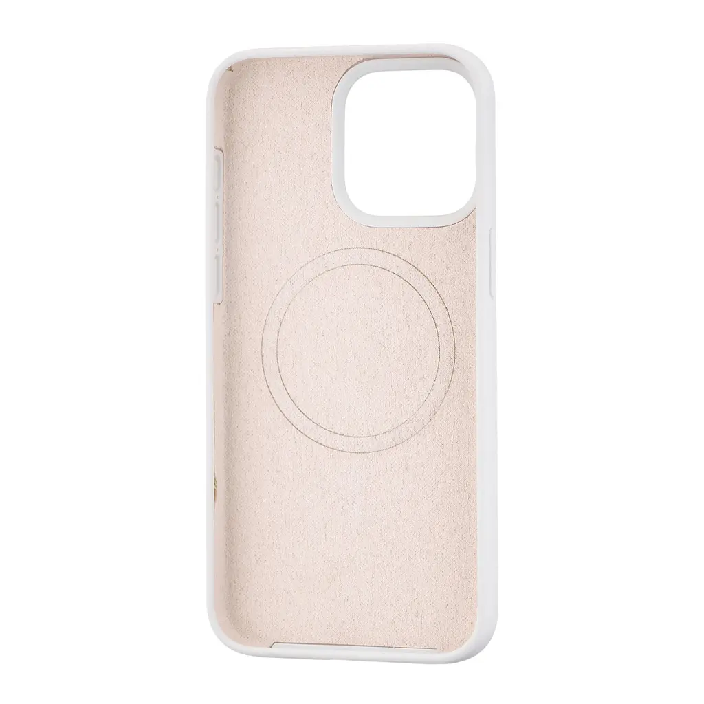 Чохол Silicone Case Full Cover with MagSafe iPhone 15 Pro Max White - фото 2