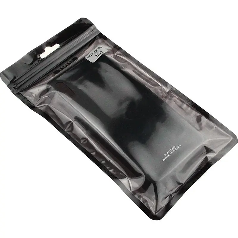 Чехол-накладка Toto Pure Glass Case HuAwei Y6 2019 Black - фото 2