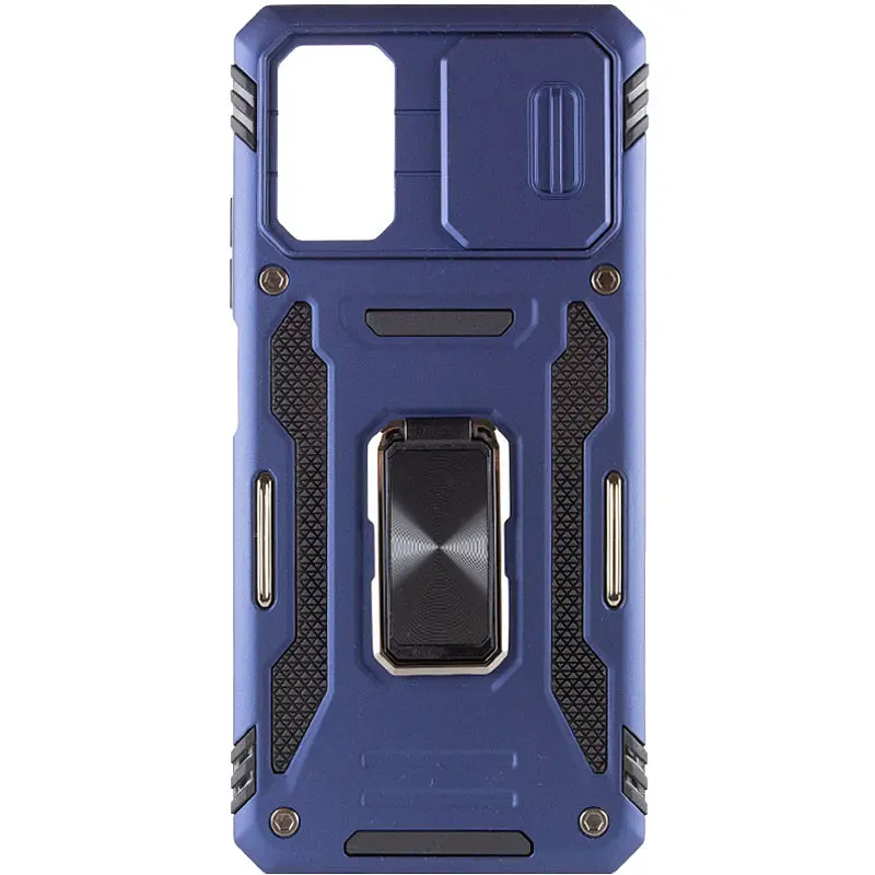 Ударостійкий чохол Camshield Army Ring для Xiaomi Poco X5 5G / Note 12 5G Синій / Navy - фото 3