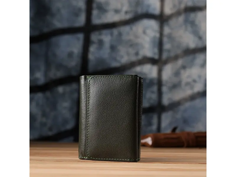 Маленький гаманець зручного формату з натуральної шкіри ST Leather 11.5х8х3 см acs0029650 - фото 9