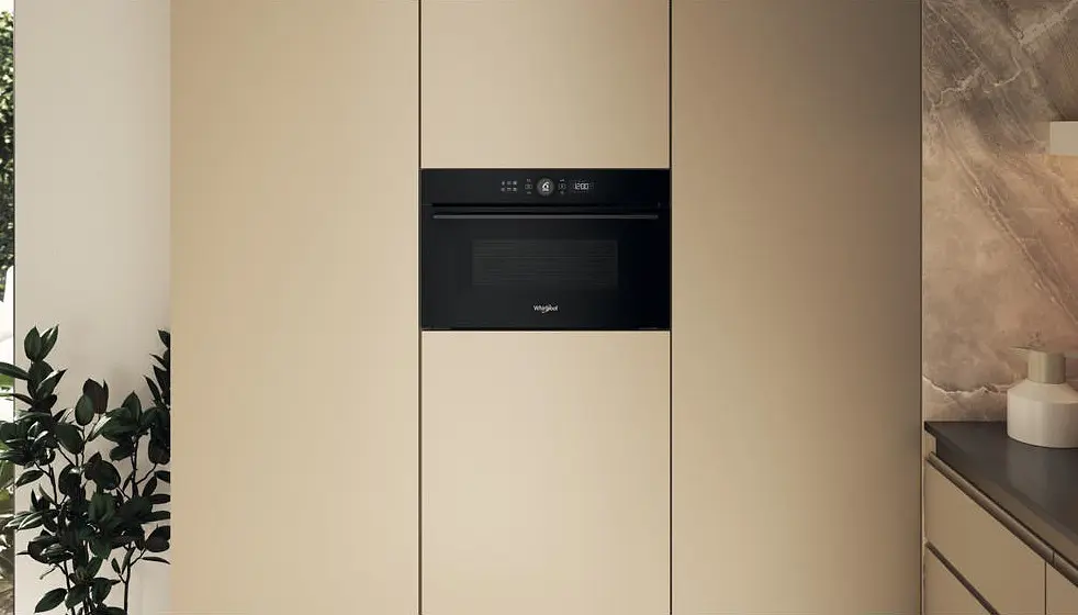 Whirlpool Мікрохвильова піч вбудована, 31л, електронне упр., 1000Вт, гриль, дисплей, чорний - фото 2