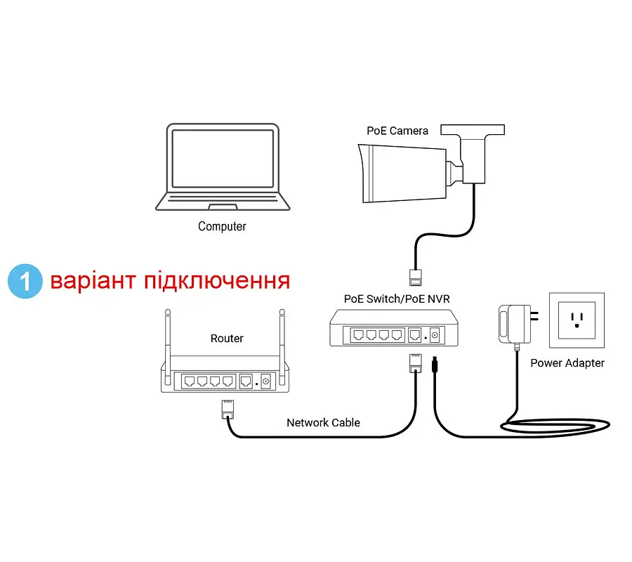 IP камера відеоспостереження вологозахищена POE з мікрофоном 8 мегапікселів, f=3,6 мм Asecam 8MP4K36 (101010-36) - фото 7