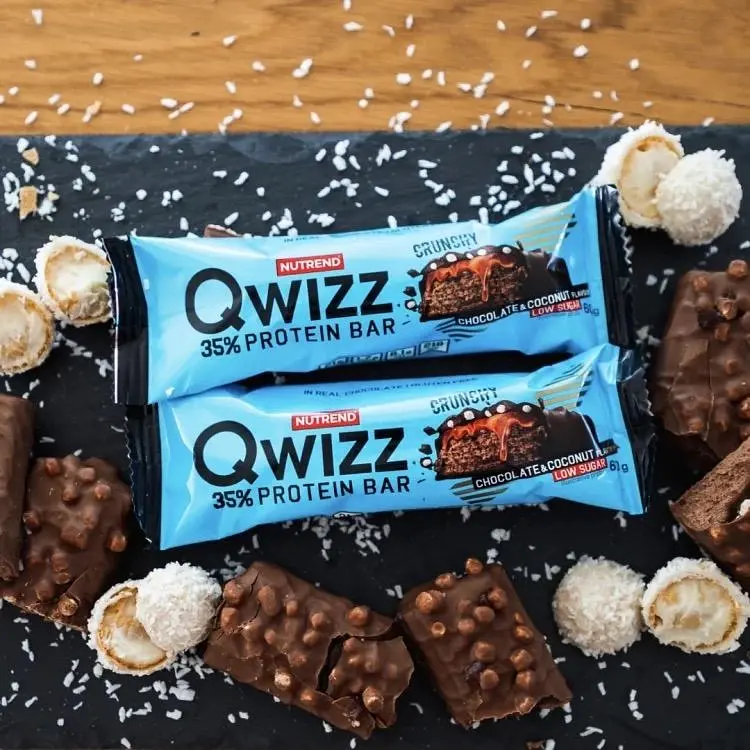 Батончик протеїновий Nutrend Qwizz Protein Bar арахісова паста 60 г - фото 4