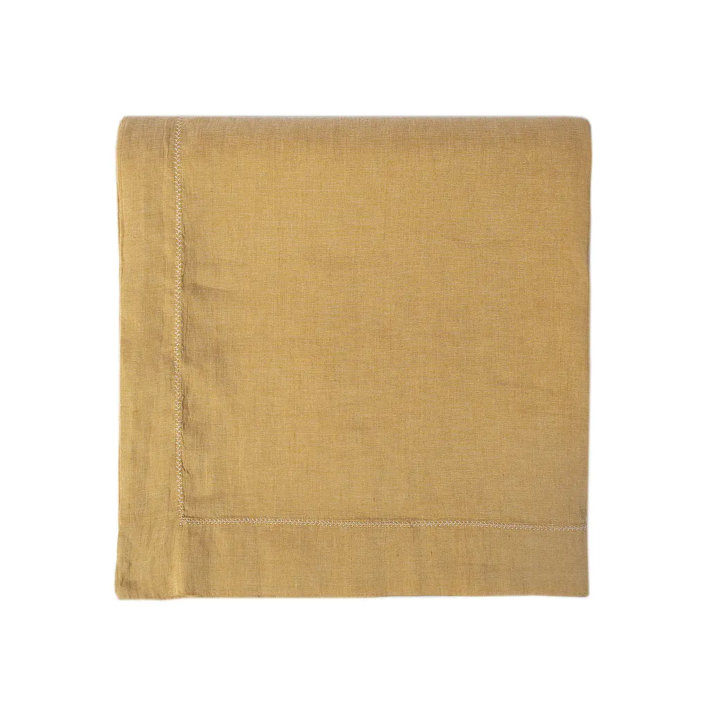 Скатерть со льна Lotus Home - Benna mango 170x250 - фото 2