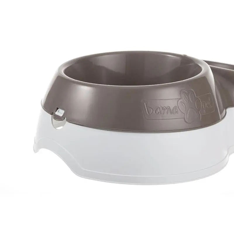 Миска для корма с двойным дном для воды Medium 33x20x9h, коричневый - фото 2