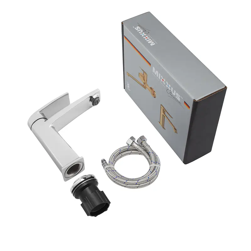 Змішувач для умивальника Mixxus Premium Lazar 001 (Nut) MI8269, Хром - фото 6