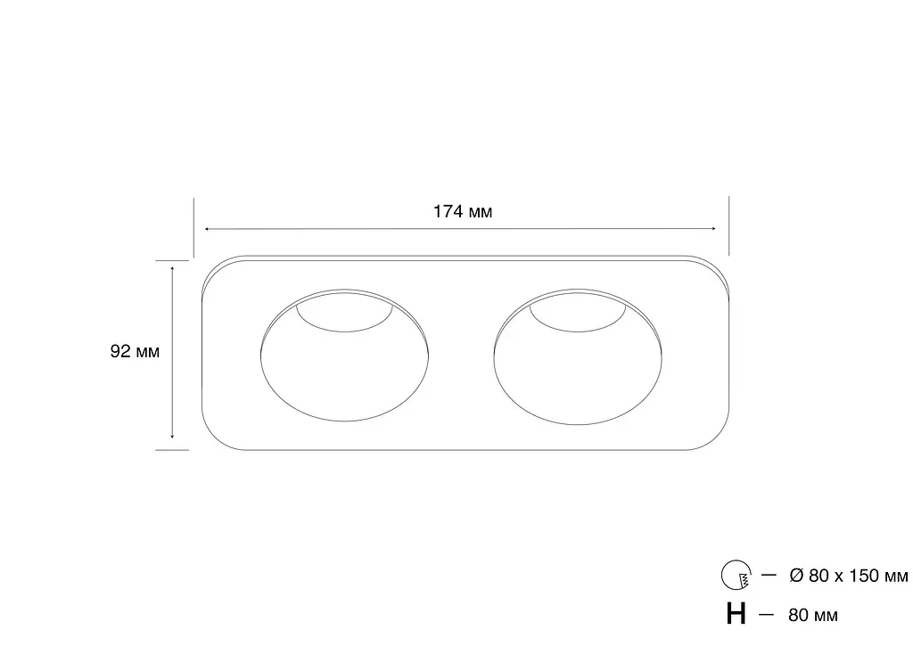 Точечный светильник MJ-Light SL7464-2X7W BK 3000K - фото 4