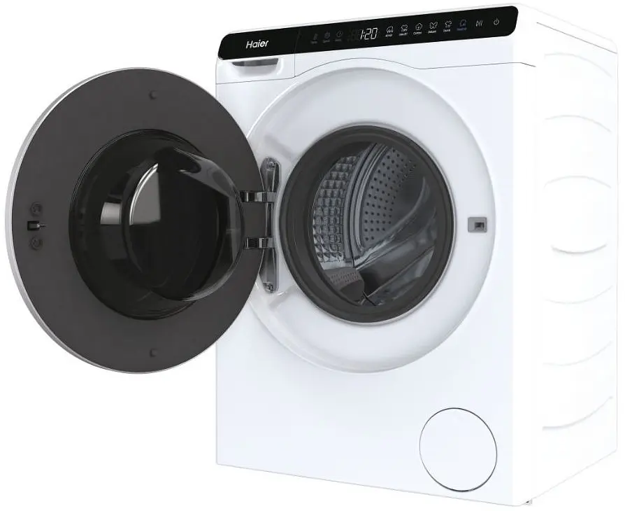 Пральна машина Haier фронтальна 5 кг 1000 A+++ 44 см дисплей інвертор люк чорний висота 70см білий - фото 5