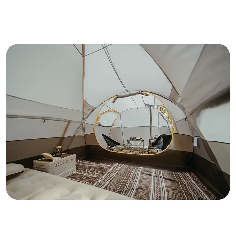 Палатка шестиместная Naturehike KOTA 6 CNK2450WS031 75D Светло-коричневый - фото 2