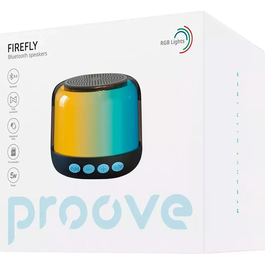 Портативна акустика Proove Firefly 5W Black (PDFF050010001) [104643] - фото 5