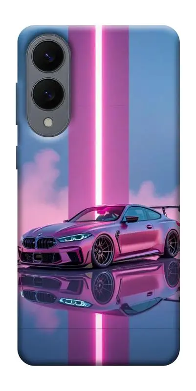 TPU чохол Demsky Pink neon car для Samsung Galaxy S25 Edge