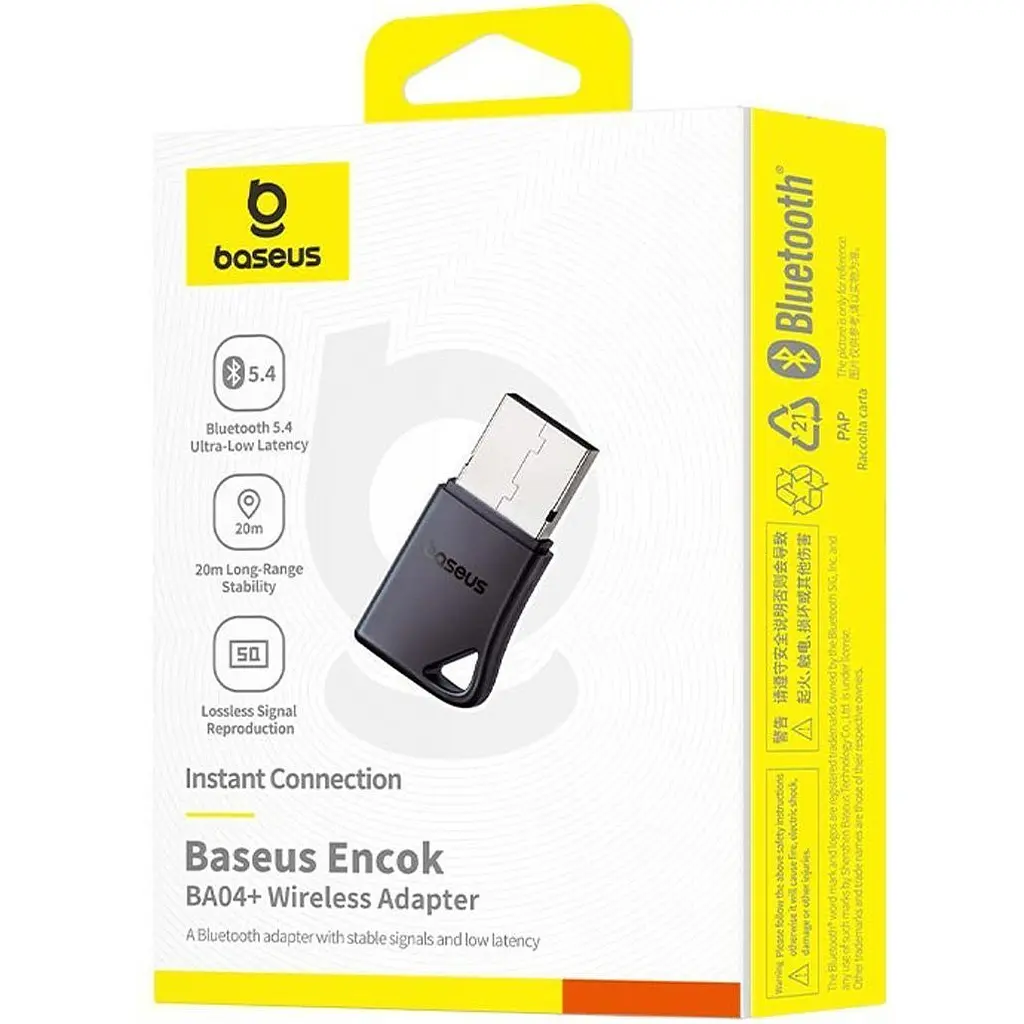Bluetooth-адаптер Baseus Encok BA04+ Black (A10082600121-00) [153347] - фото 7