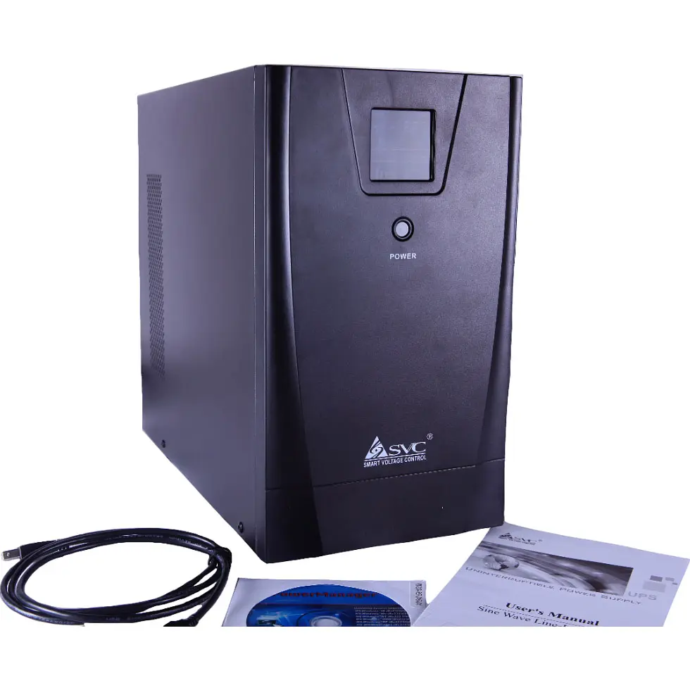 Источник бесперебойного питания [ИБП] SVC SL-3KL-LCD 3000VA [108210] - фото 3