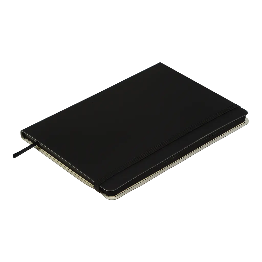 Блокнот діловий Buromax Logo2U Touch Me А5 96 арк. в клітинку обкладинка зі штучної шкіри чорний (BM.295102-01) - фото 3