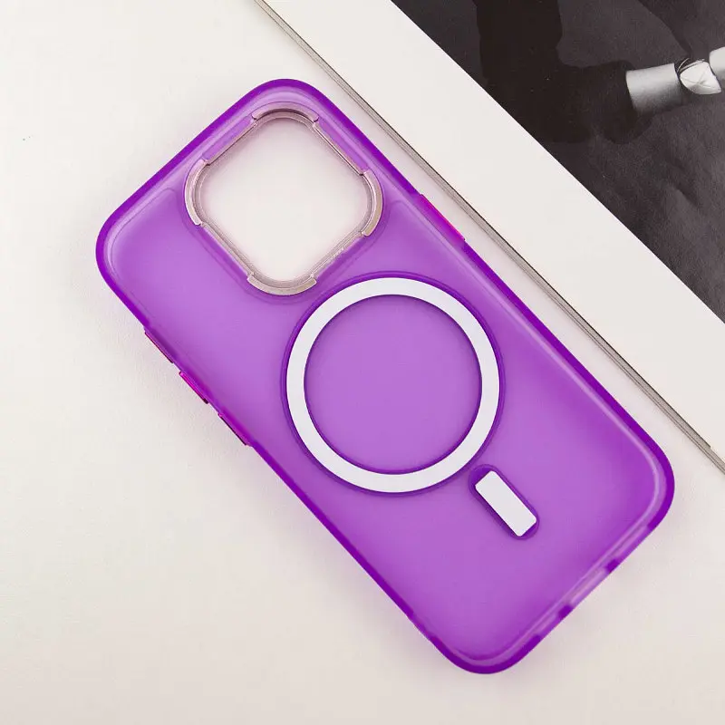 Чохол TPU+PC Lily with MagSafe для Apple iPhone 14 Pro (6.1) Purple - фото 4