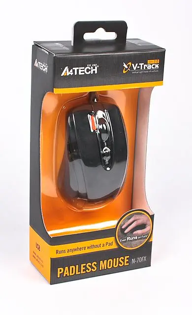 Миша A4Tech N-70FX-1 USB V-Track Black - фото 4