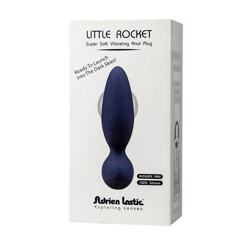 Анальна пробка Adrien Lastic Little Rocket 13 см (синій) - фото 4