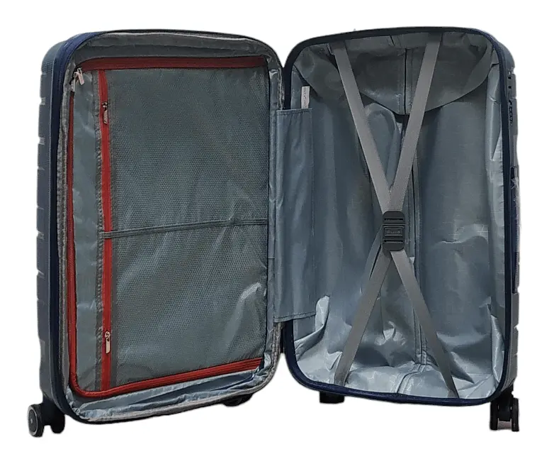 Валіза середня M поліпропілен Milano bag 0306 65×42×28см 56л Темно-синій - фото 4