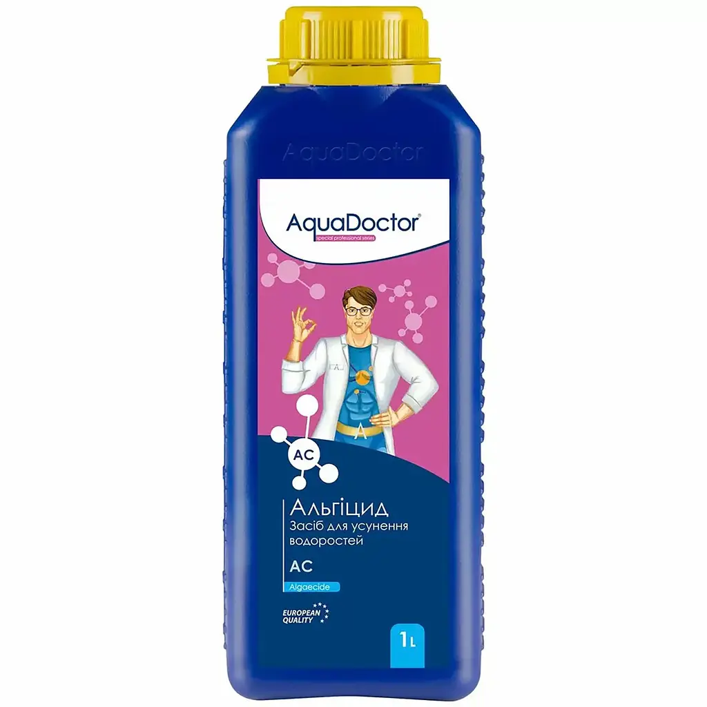 Комплексний набір хімії для басейну AquaDoctor Super Kit 5в1 30–50 м³ швидкий та повільний хлор, альгіцид, флокулянт, pH Minus 88579 - фото 4