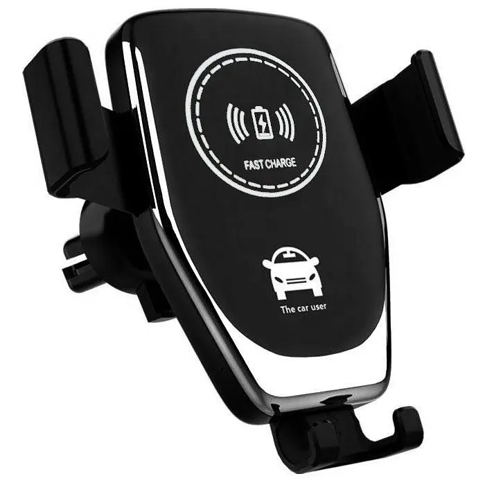 Тримач для телефона в авто "Wireless Car Mount Charger" 10W Чорний, бездротова зарядка в машину - фото 6