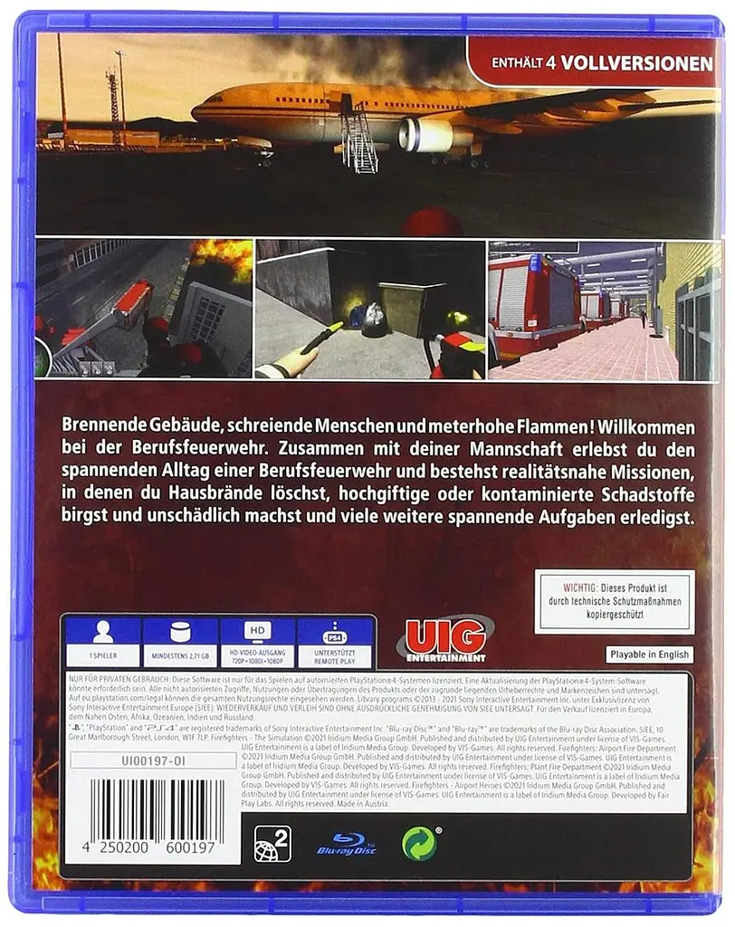 Игра Sony PlayStation 4 Firefighters: The Compilation Английская версия Б/у - фото 2