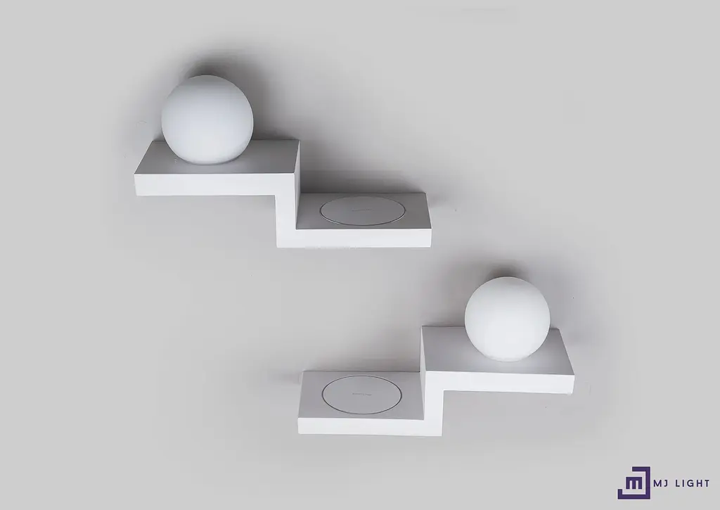 Настінний світильник MJ-Light CHARGER R 3200K WH 15014 - фото 3