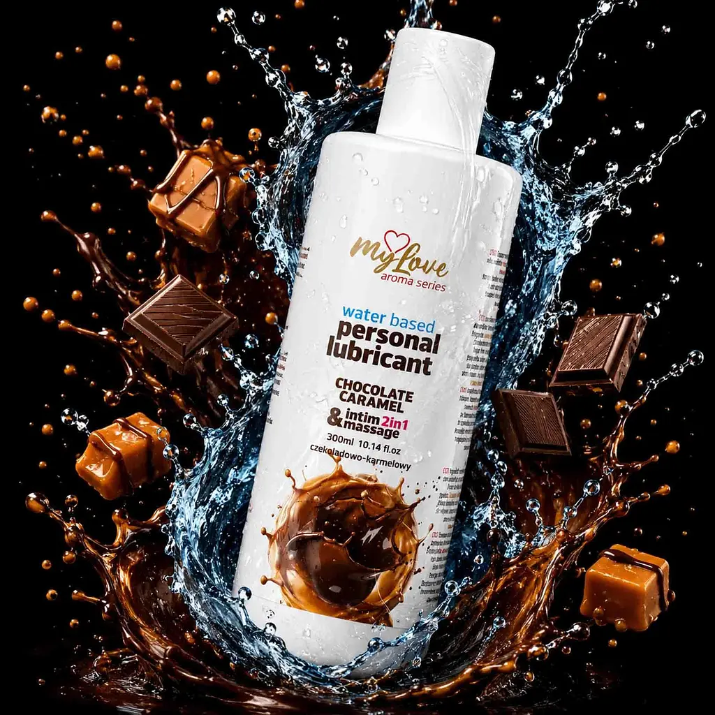 Лубрикант MyLove Aroma Series IntimMassage 2in1 Chocolate Caramel, 300 мл - фото 2