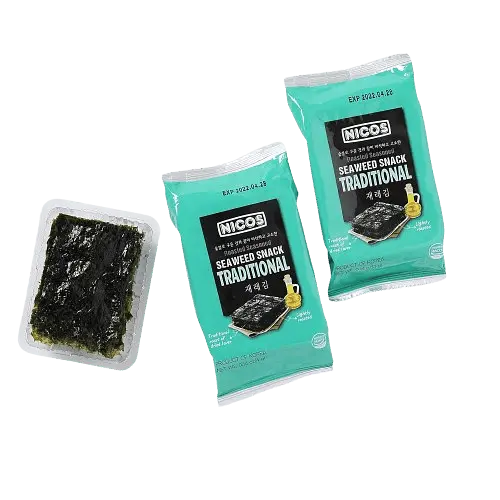 Чіпси з морських водоростей Nicos Seaweed Snack Traditional Flavor 4г - фото 5