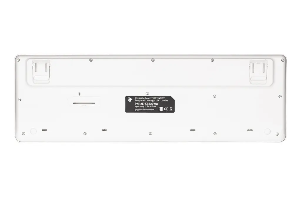 Клавіатура бездротова 2E KS220, 106key White - фото 2