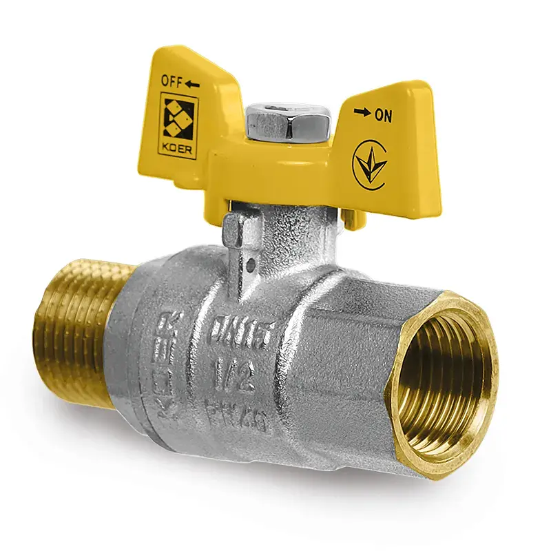Кран кульовий Koer KG.208 - 3/4" FM ГШМ (газ) KR4964