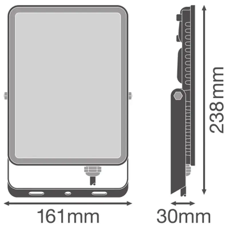 Прожектор LEDVANCE FL ESSENTIAL 50W 830 BK IP65 (4058075768116) - фото 8