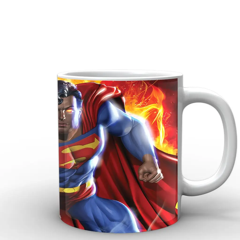 Кухоль GeekLand Супермен Superman Superman Fire SP.02.004 330 мл білий - фото 3
