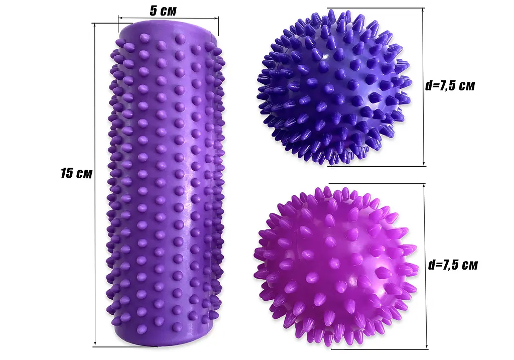 Набір для масажу та МФР EasyFit PVC Set-2 у сумочці - фото 4