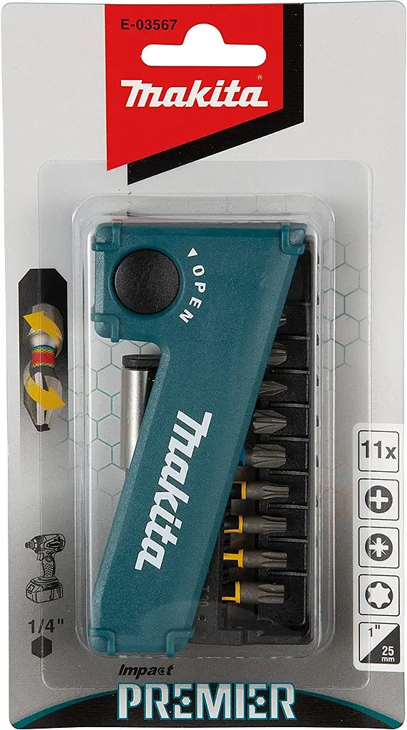 Набір біт торсіонних 11 шт Makita Impact Premier E-03567 - фото 4