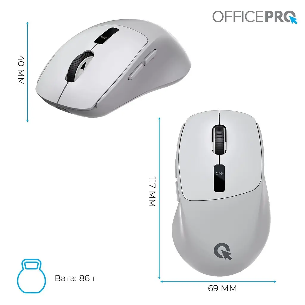 Мышь OfficePro M398G (M398G) - фото 12
