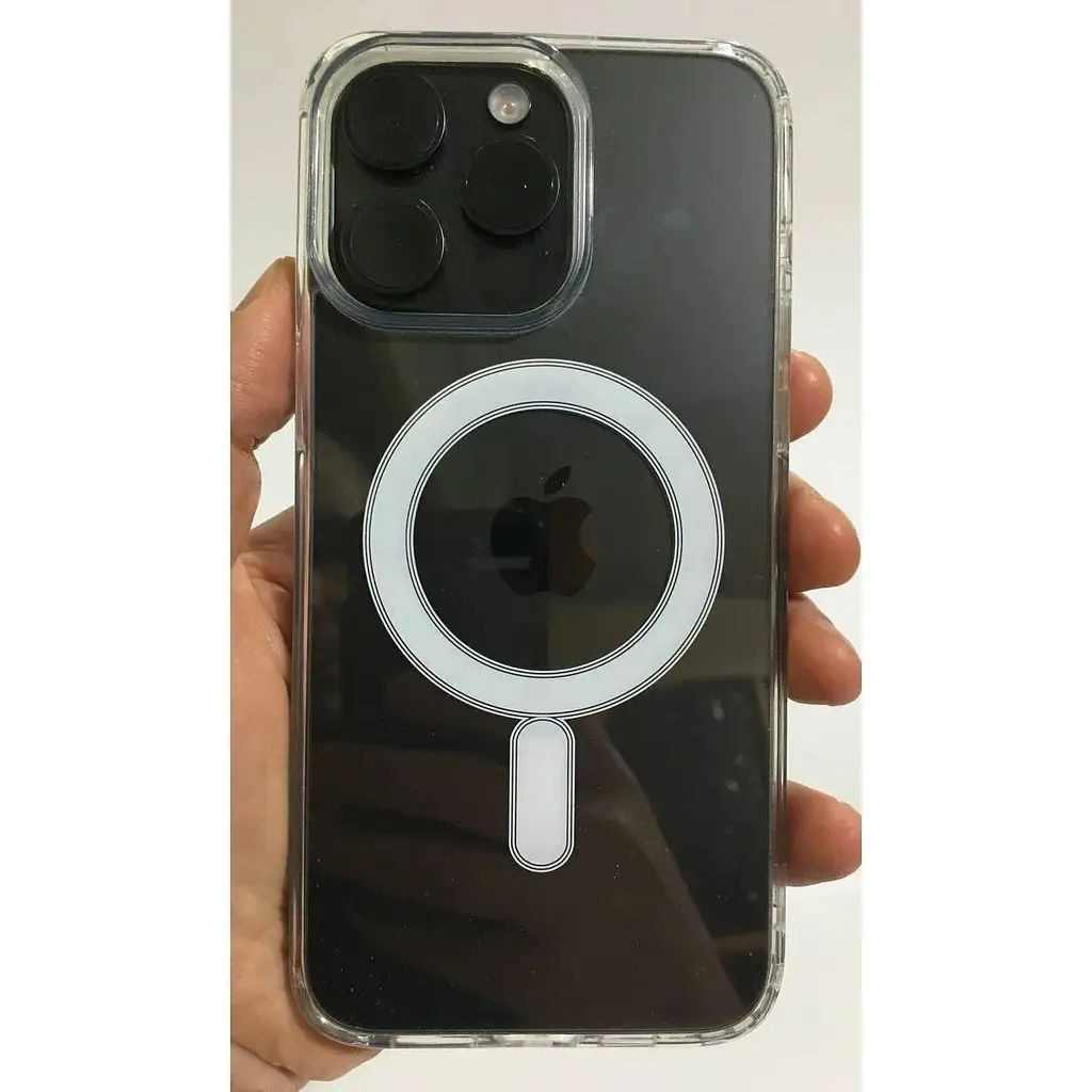 Протиударний чохол HYBRID Clear Case Ultra Hybrid with MagSafe для Apple iPhone 15 Pro Max Прозорий з магнітом - фото 6