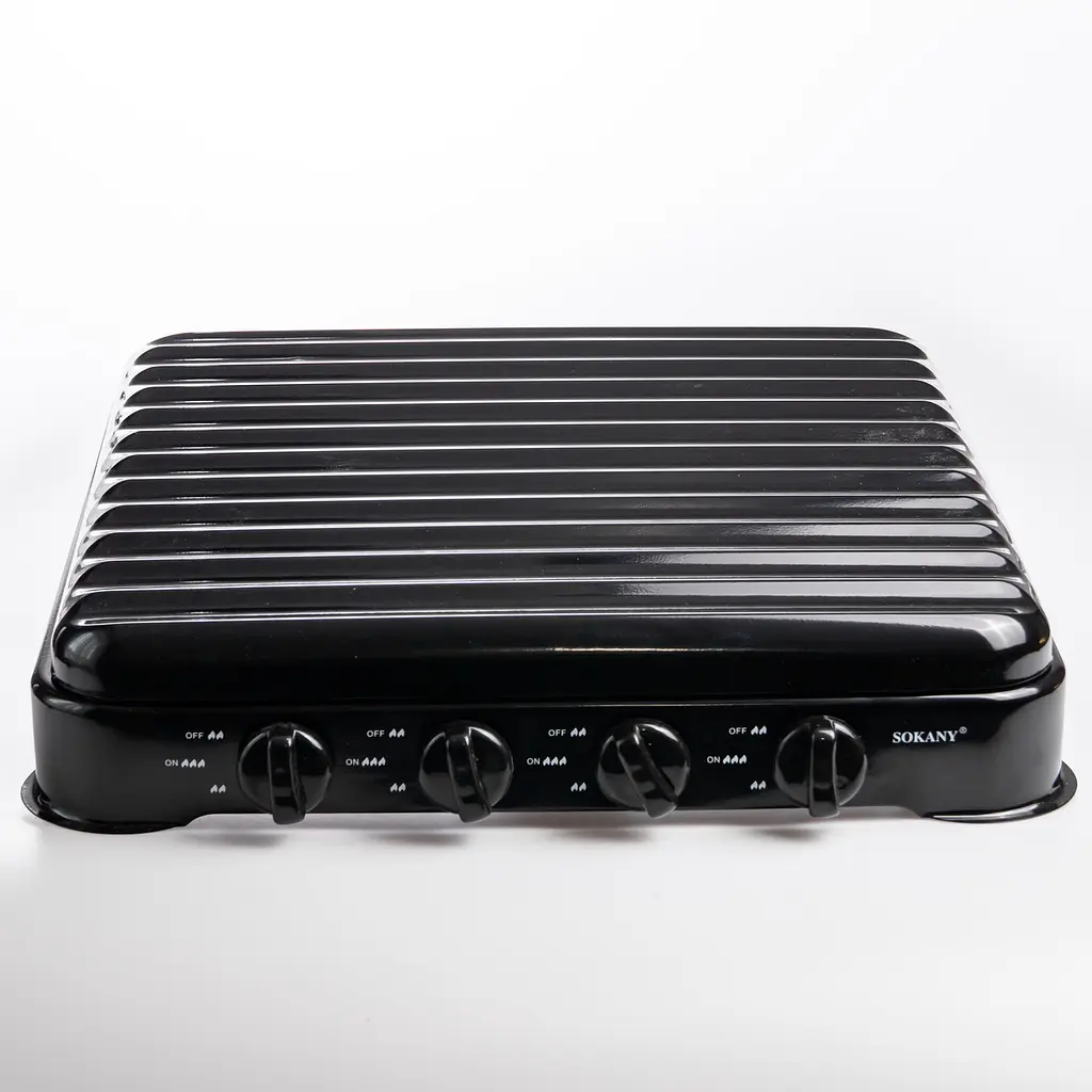 Газова плита настільна Sokany SK-6004-Black 4 конфорки Чорний - фото 5