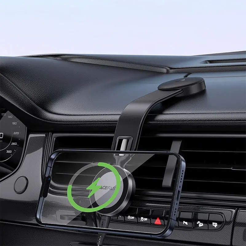 Автомобильное крепление Acefast для смартфона D37 Magnetic wireless (на панель) - фото 8