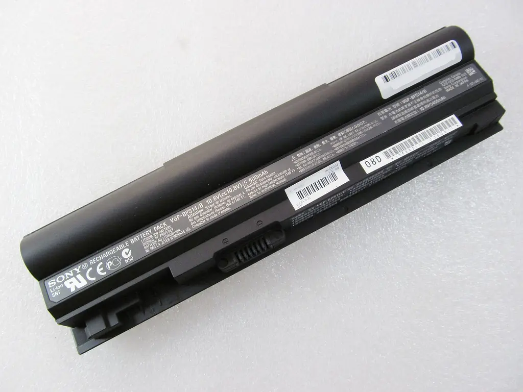 Акумулятор для ноутбука Sony VGP-BPS14 Vaio VGN-TT, 5400 mAh, 6cell, 10.8V, Li-ion, чорний - фото 2