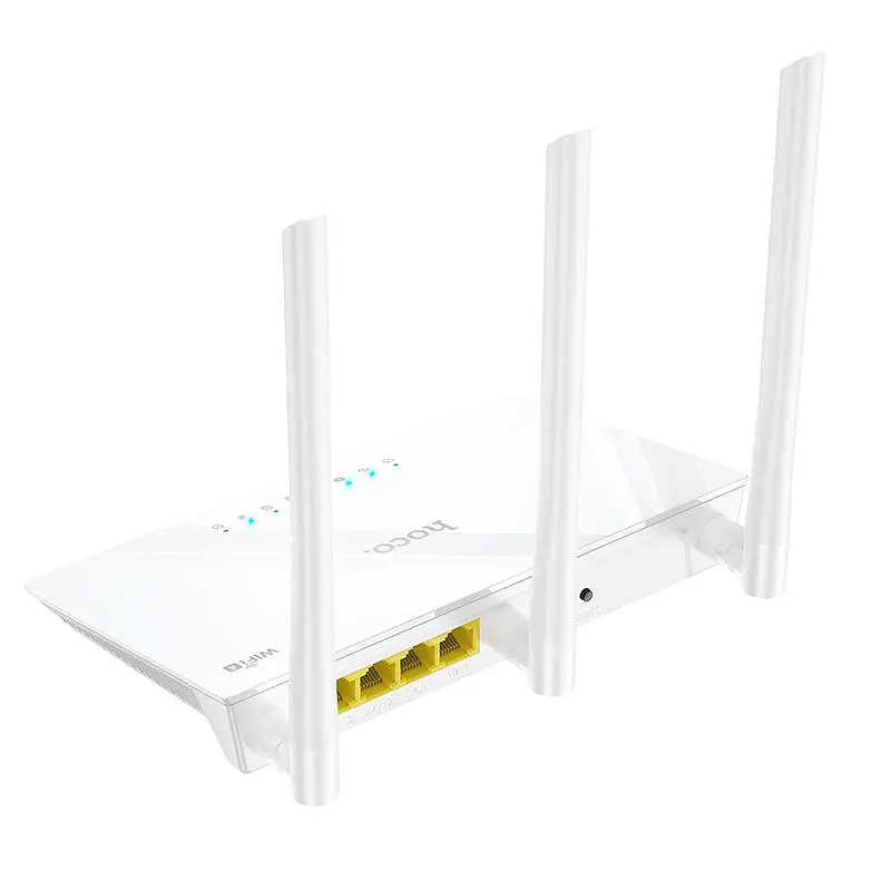 Маршрутизатор (роутер) Hoco HI30 WiFi4 100Mbs White - фото 4