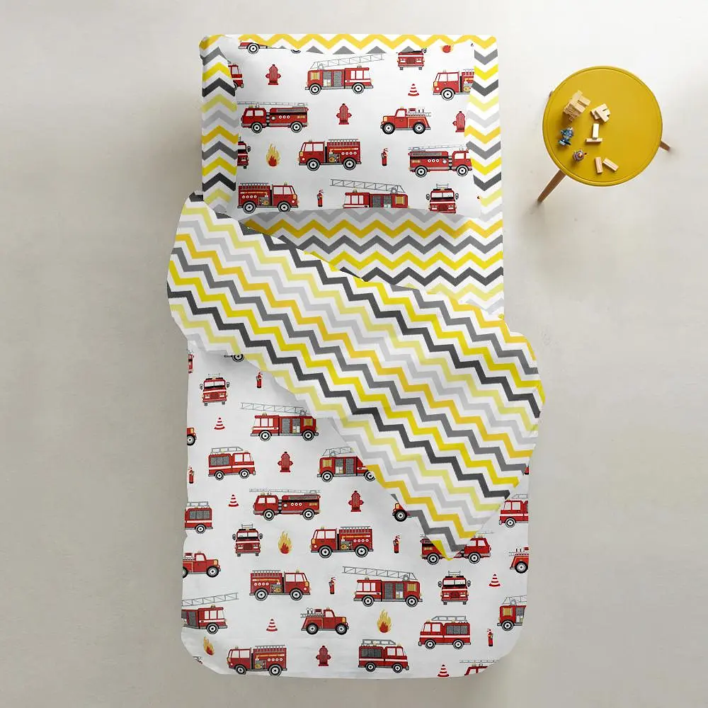 Дитяча постільна білизна в ліжечко FIRE TRUCK COSAS (4822080905275) - фото 2
