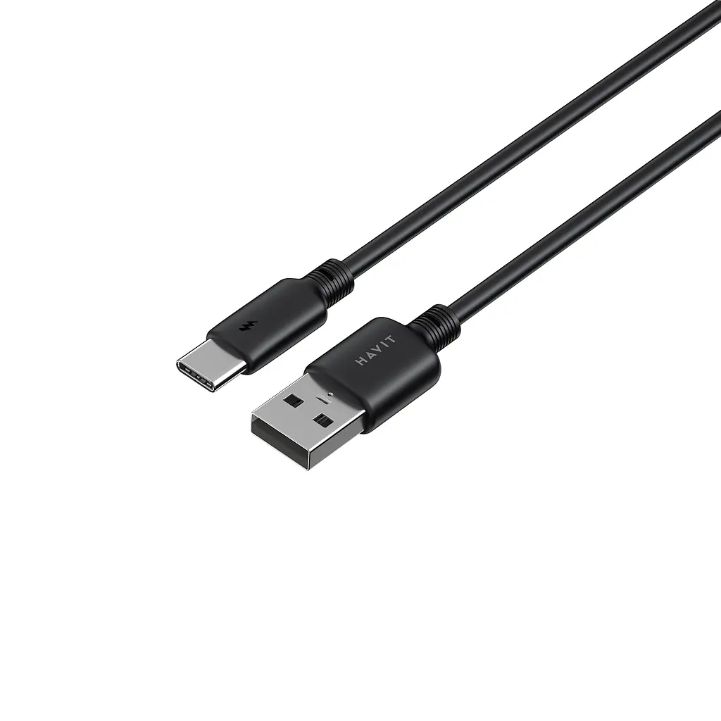 Кабель USB - USB-C HAVIT CB302C 3A 1м Black HAVIT (28574-000) - фото 4